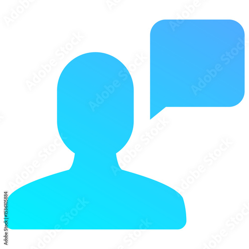 Speaking Person Icon