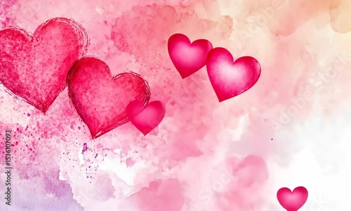 abstract background with hearts