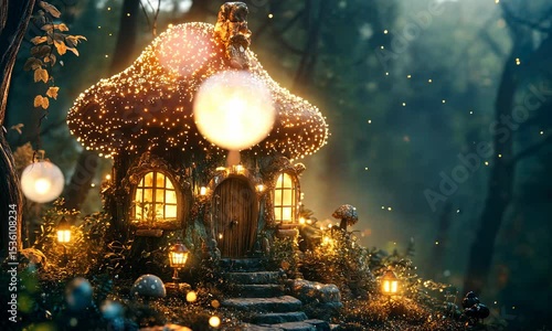 christmas house with lights