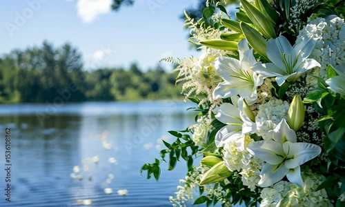 spring flowers in the wind