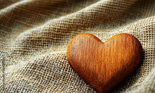 heart on a wooden background