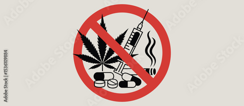 Say No to Drugs Stop Drug Abuse Prevention Campaign