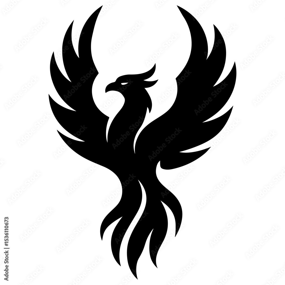 Obraz premium eagle tattoo vector illustration