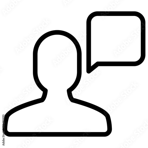 Speaking Person Icon