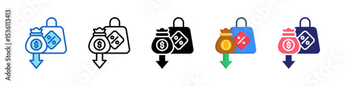Lowest Price Multiple Style Icon Set Collection.