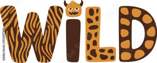 Wild animal print background vector illustration for kids room decor and safari themed party decor editable stock vector illustration