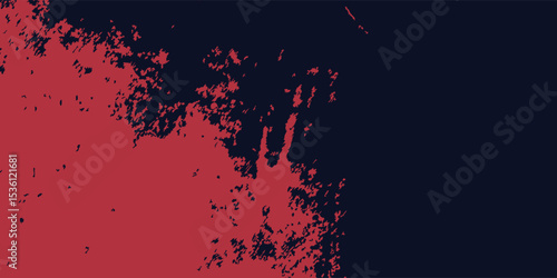 Red halftone dots blue color pattern gradient grunge texture background. Dot pop art comic sport style art