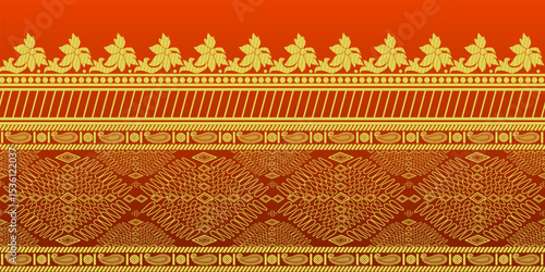 beautiful graphic saree design and this sari design is in Indian style which is for textile fashion industry and it can be used as wallpaper backdrop and website bg this style is originated in india 