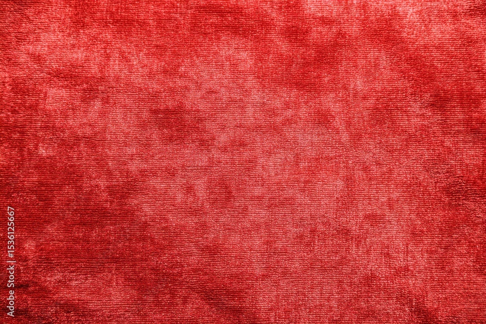 Fototapeta premium Close Up of Red Velvet Fabric Texture, Representing Luxury and Sophistication in Interior Design Projects and Material Sourcing : Generative AI
