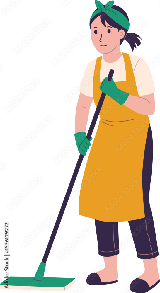 Cleaning Worker Illustration
Cleaning Worker Illustration
