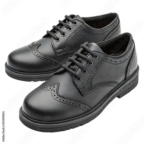 Wallpaper Mural Classic Black Lace Up School Shoes For Boys Collection Torontodigital.ca