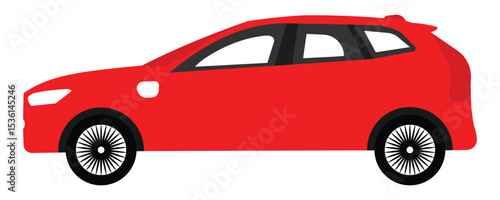 Car icons collection, Urban and City Vehicles Vector Set – Flat Icons of Cars, Trucks, Vans, and More, Vector illustration 