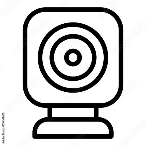Webcam icon. Vector line icon