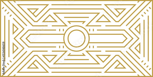 background of luxury gold pattern art deco