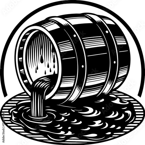 A Galan of liquid tar