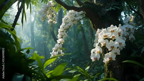 Morning Light in the Orchid Jungle