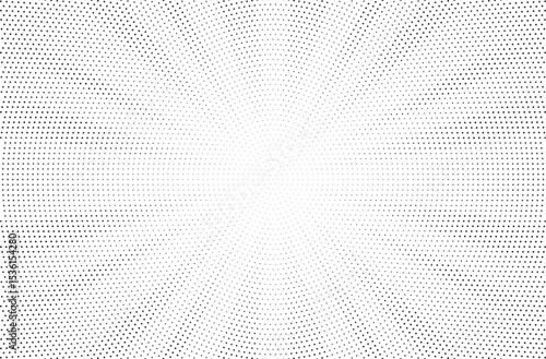 Halftone texture dot radial background, cartoon comic retro pop art dot border, halftone shadow
