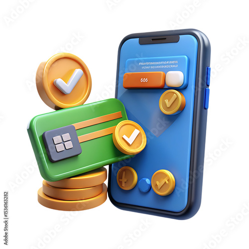 Wallpaper Mural Modern Payment Transactions Illustration for Digital Banking and Finances Torontodigital.ca