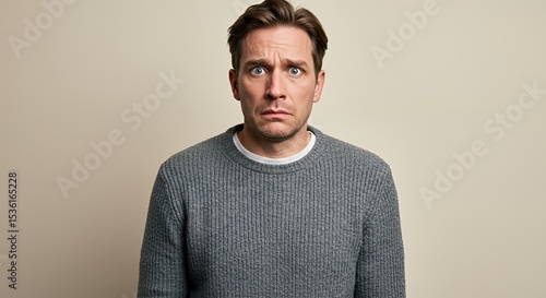 Worried Man Portrait