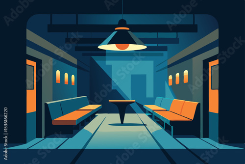 underground subway station living room turned into.svg