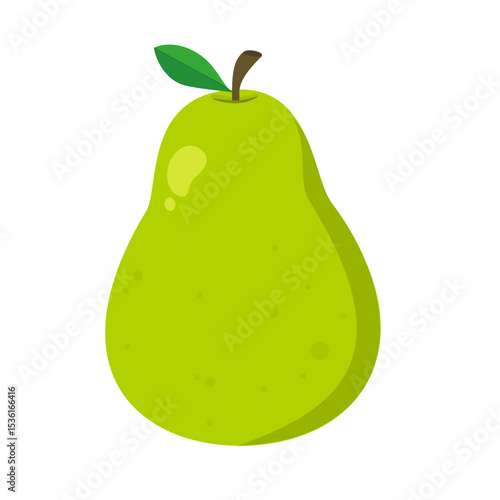 Pear cartoon. Cute fruit illustration. Healthy and delicious food vector. Can be used for  wallpaper and sticker