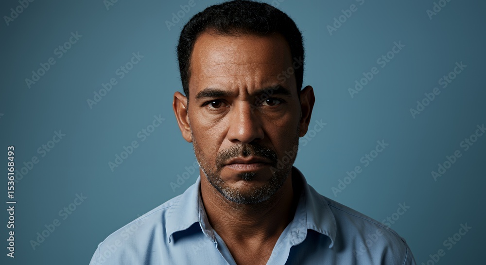 Serious Portrait of a Man Serious Portrait of a Man