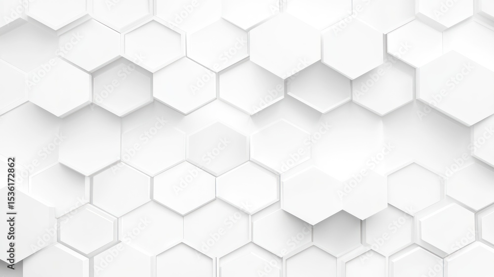 Abstract white hexagon pattern background Abstract white hexagon pattern background