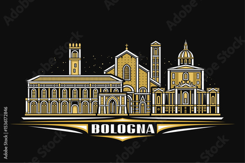 Vector illustration of Bologna