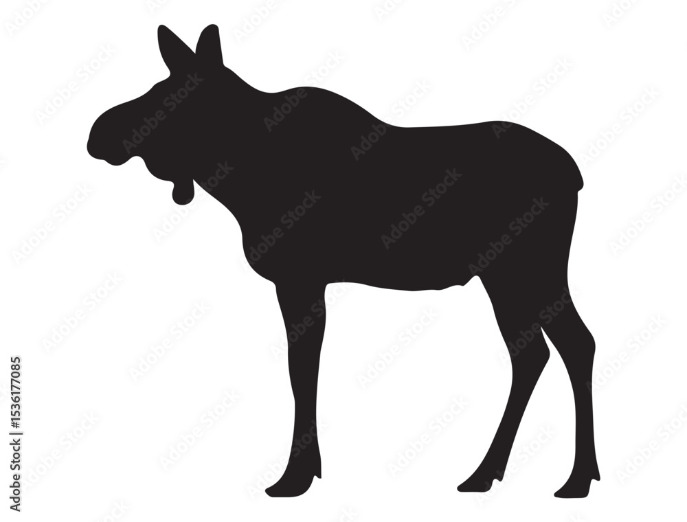 Obraz premium MOOSE SILHOUETTE
