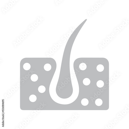 follicle hair icon