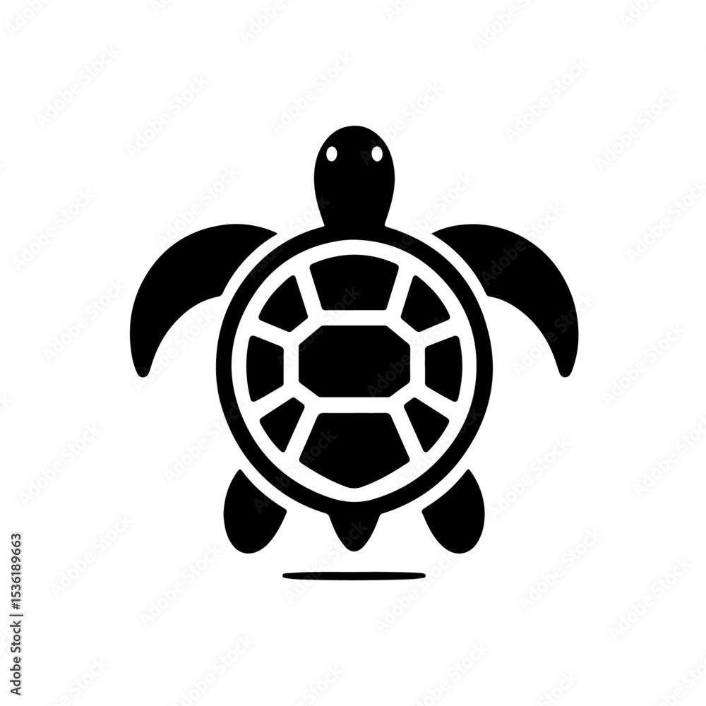 Obraz premium Turtle silhouette , Turtle vector