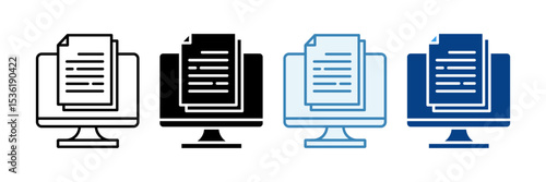 Computer Files  Icon Set Multiple Style Collection