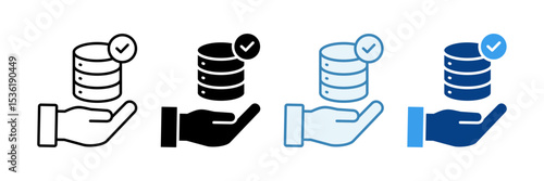 Data Availability  Icon Set Multiple Style Collection