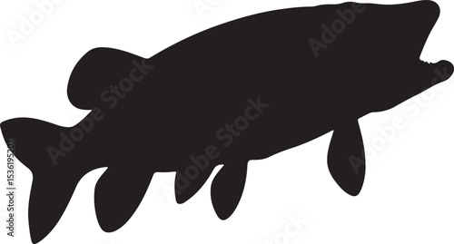 NORTHERN PIKE FISH SILHOUETTE