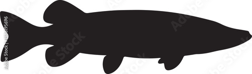 NORTHERN PIKE FISH SILHOUETTE