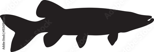 NORTHERN PIKE FISH SILHOUETTE