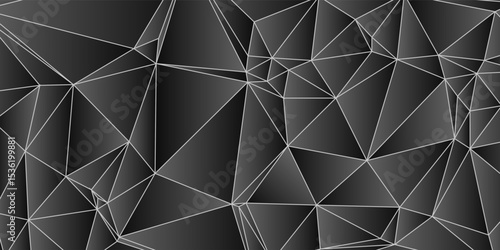 Abstract Dark Polygonal Mesh Background