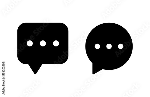 Chat icon vector illustration. speech bubble sign and symbol. comment icon. message
