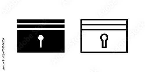 A key card icon, perfect for hotel access, security, room entry, and modern lodging systems.