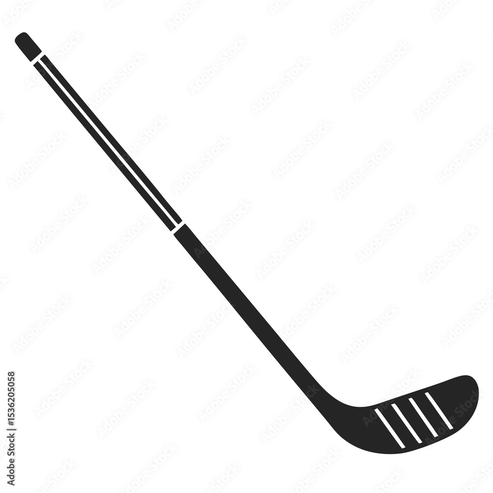 Naklejka premium Hockey Sticks silhouette vector illustration