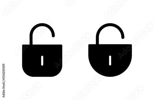 Unlock icon vector illustration. Unlock sign and symbol. unlocked padlock icon