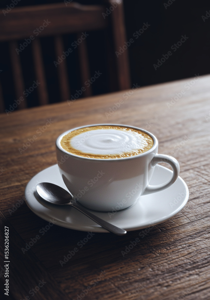 Fototapeta premium アンティークテーブルの上でコーヒーブレイク