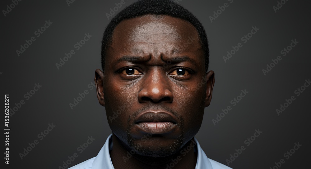 Serious Portrait of a Man Serious Portrait of a Man