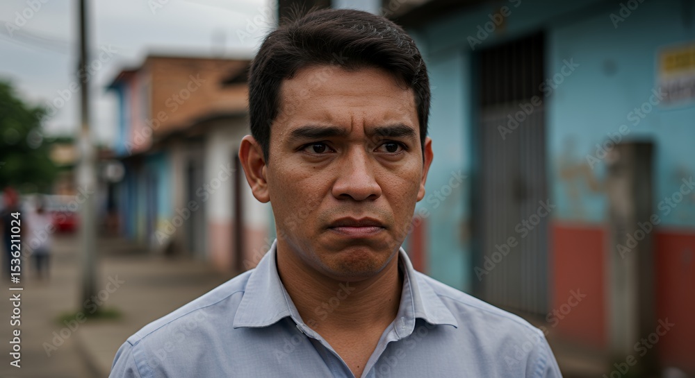 Serious Man in Urban Setting Serious Man in Urban Setting