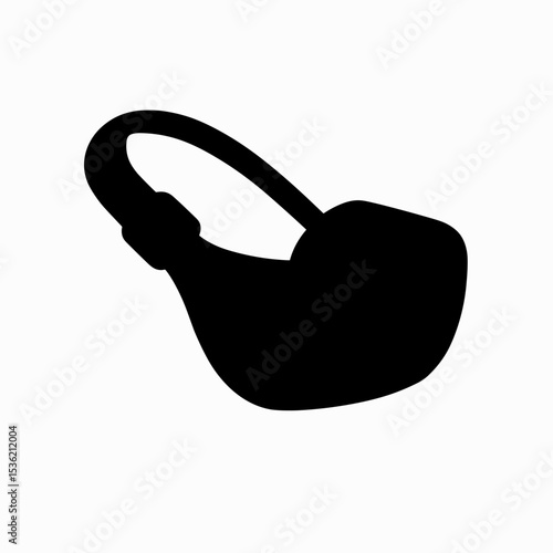 Dog muzzle – represents pet restraint and safety tool, solid icon