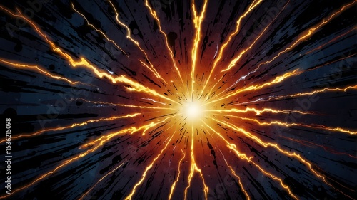 Energy Burst Abstract Light Explosion.