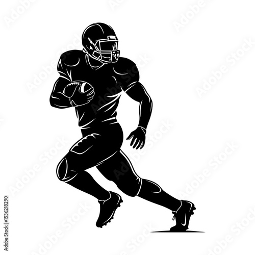 American football player silhouette