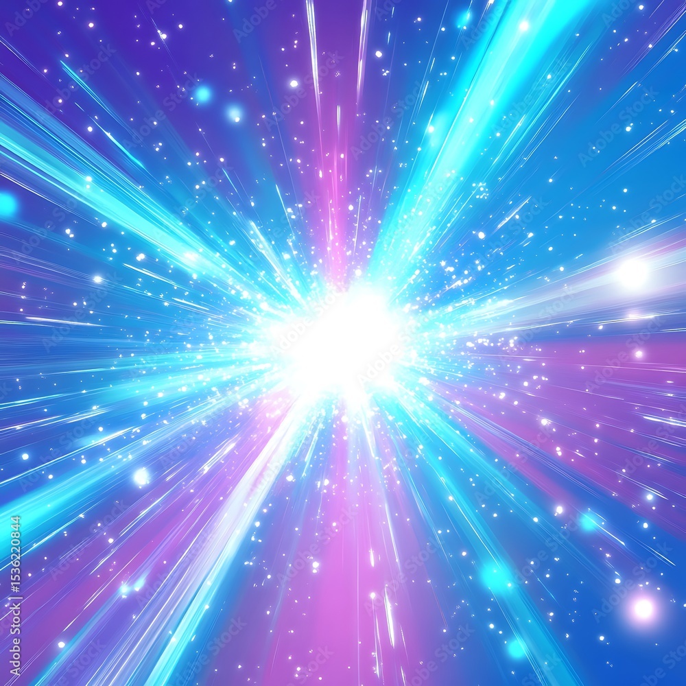 Fototapeta premium Energy filled star visual with brilliant structure high resolution picture