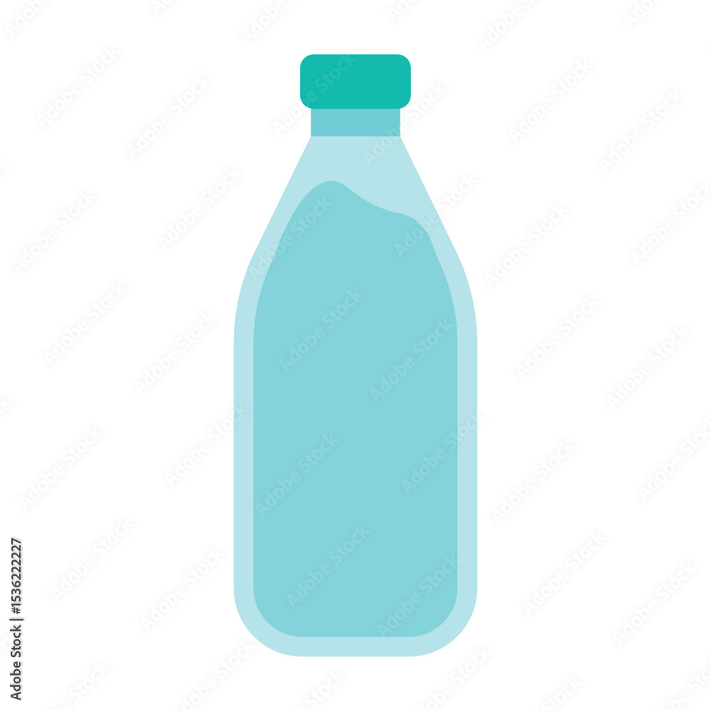 Drinking bottle of mineral water Drinking bottle of mineral water