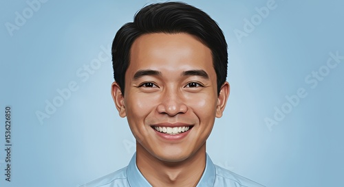 Portrait of a Smiling Asian Man
